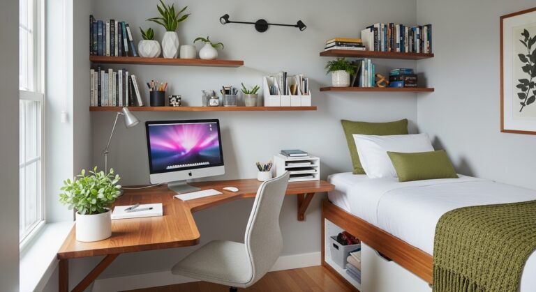 Small Home Office Bedroom: Smart Ideas to Work Comfortably in Limited Space