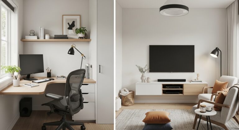 Small Home Office and TV Room Combo: Smart Ideas for a Functional Dual-Purpose Space